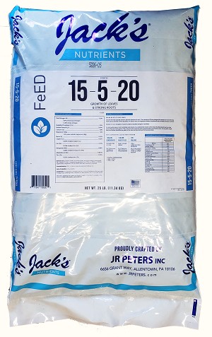 JACKS 15-5-20 Professional Continuous-Feed Program Fertilizer  - 25lbs 